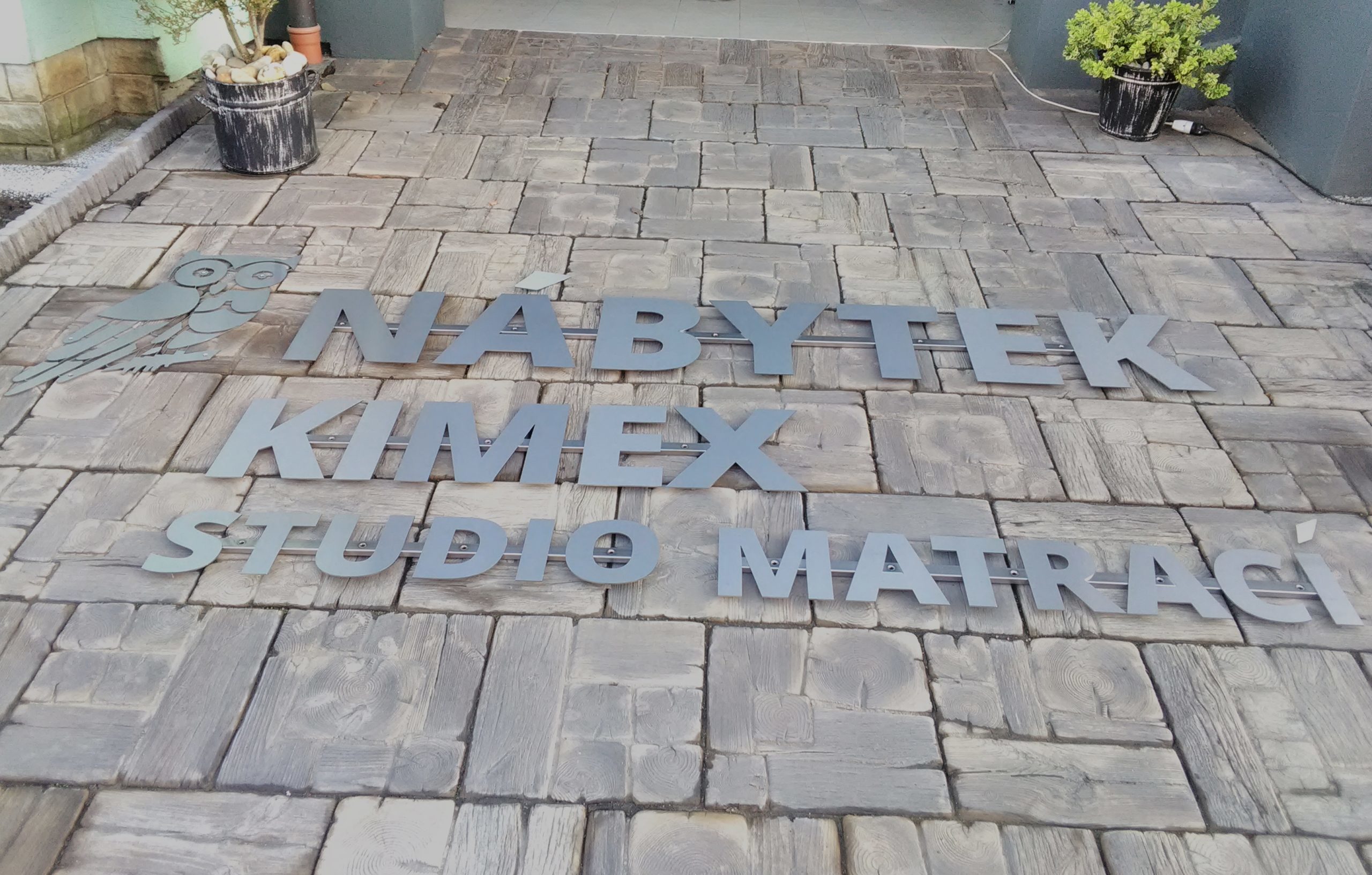 nerezove logo nabytek kimex studio matraci Letovice